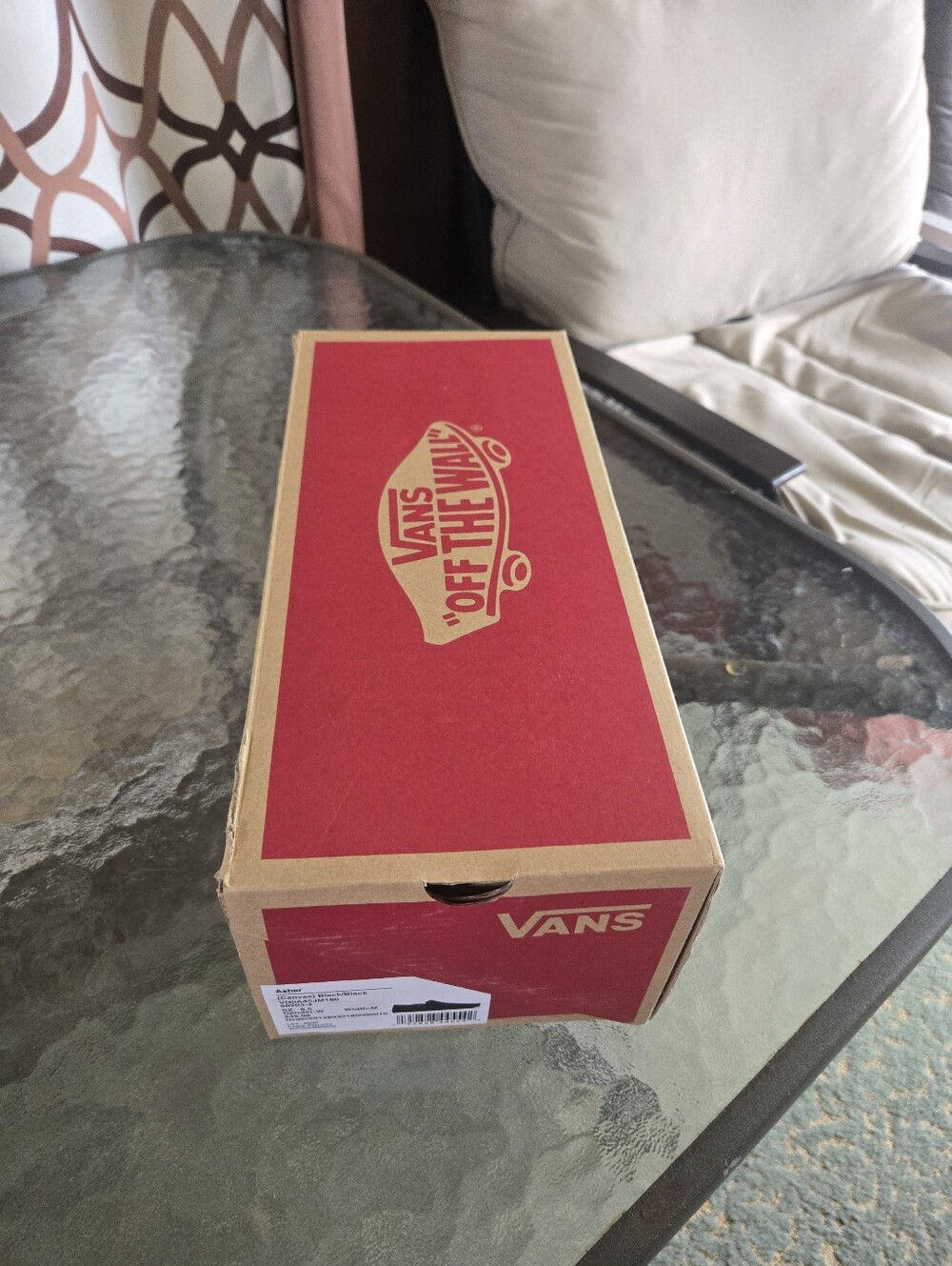 Black Asher Vans Size 8.5